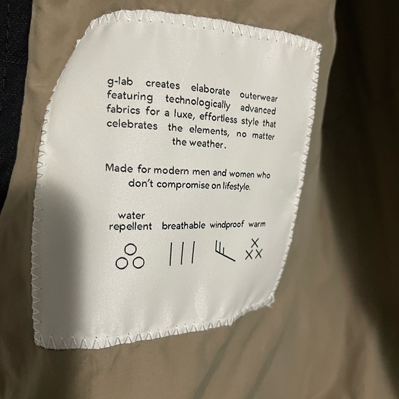 GLab Navy Hooded Bomber Jacket - Picture 2 of 2